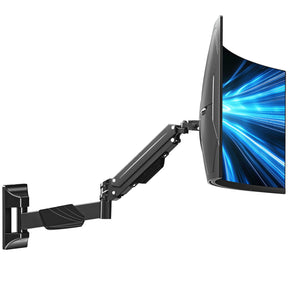 MOUNTUP Monitor Wall Mount for 17-43 Inch Curved Screens, Holds up to 33.1 lbs, Computer Monitor Wall Mount, Full Motion Wall Monitors Arm with VESA Extension Kit, 75x75 to 200x200 Vesa Mounts
