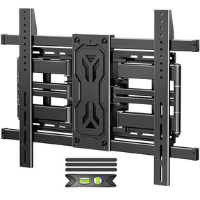 MOUNTUP Full Motion TV Wall Mount for 40"-110" TVs up to 250 lbs, 1.65" Slim TV Bracket with Articulating Arms Swivel Tilt, Heavy Duty Pre-Assembled Wall Mount, Max VESA 800x600mm, 12″-24″ Wood Studs