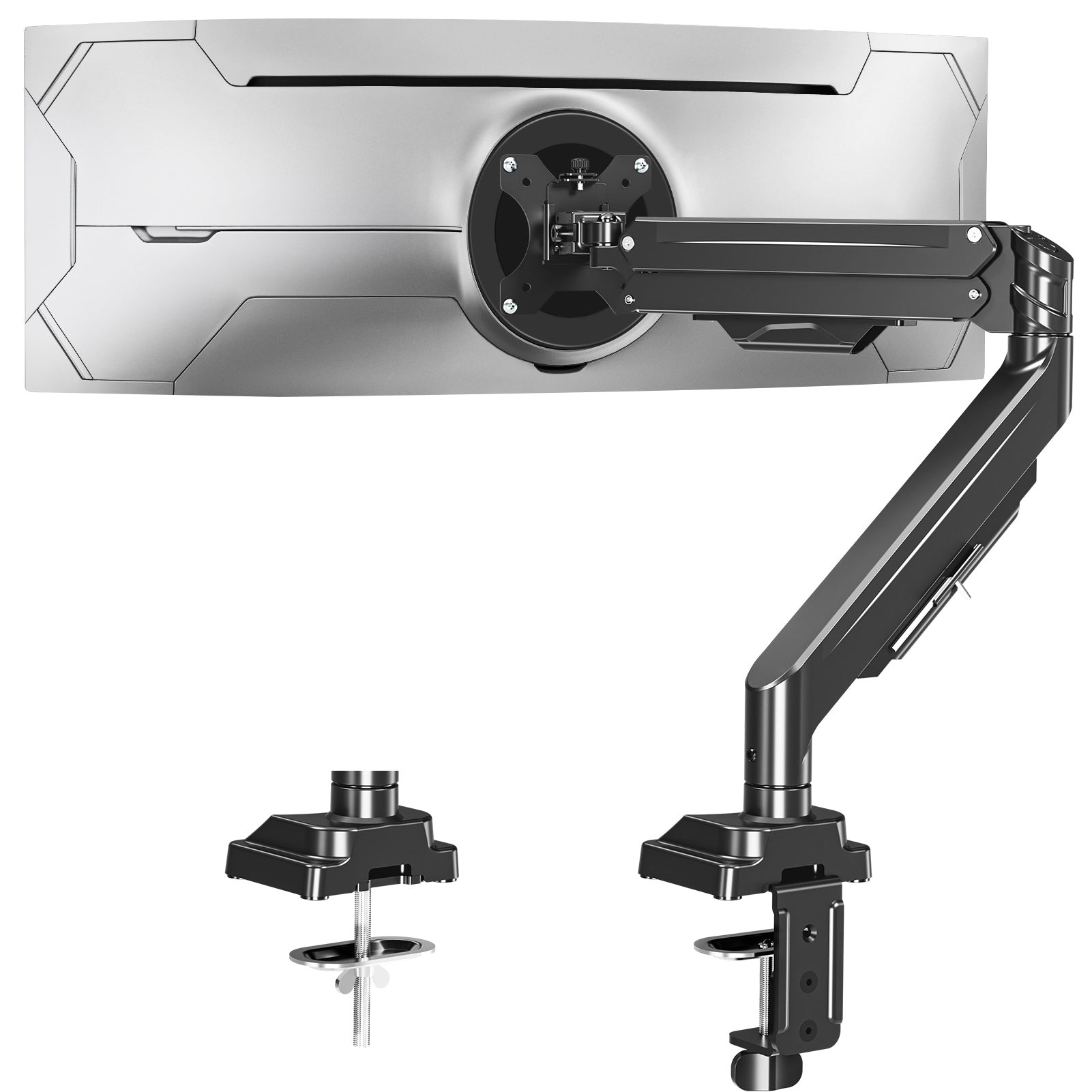 MOUNTUP Ultrawide Monitor Arm for 17-43 inch Curved Screen, Holds up to 33 lbs, Heavy Duty Monitor Desk Mount, Computer Monitors Stand for Samsung Odyssey G9 and More, VESA Mount 75/100 mm