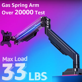 MOUNTUP Ultrawide Monitor Arm for 17-43 inch Curved Screen, Holds up to 33 lbs, Heavy Duty Monitor Desk Mount, Computer Monitors Stand for Samsung Odyssey G9 and More, VESA Mount 75/100 mm