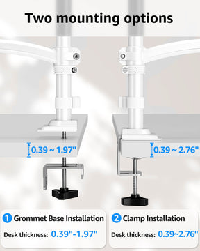 Freelift Dual Monitor Desk Mount for Max 32'' Monitors MU6016W