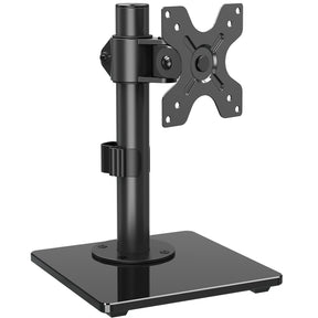 TV Stand Rotate Tilt Glass Base Hold up to 17.6lbs MP1011-ES