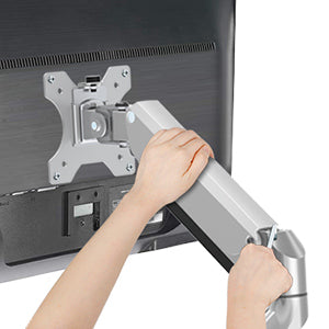 press monitor arm when adjusting tension