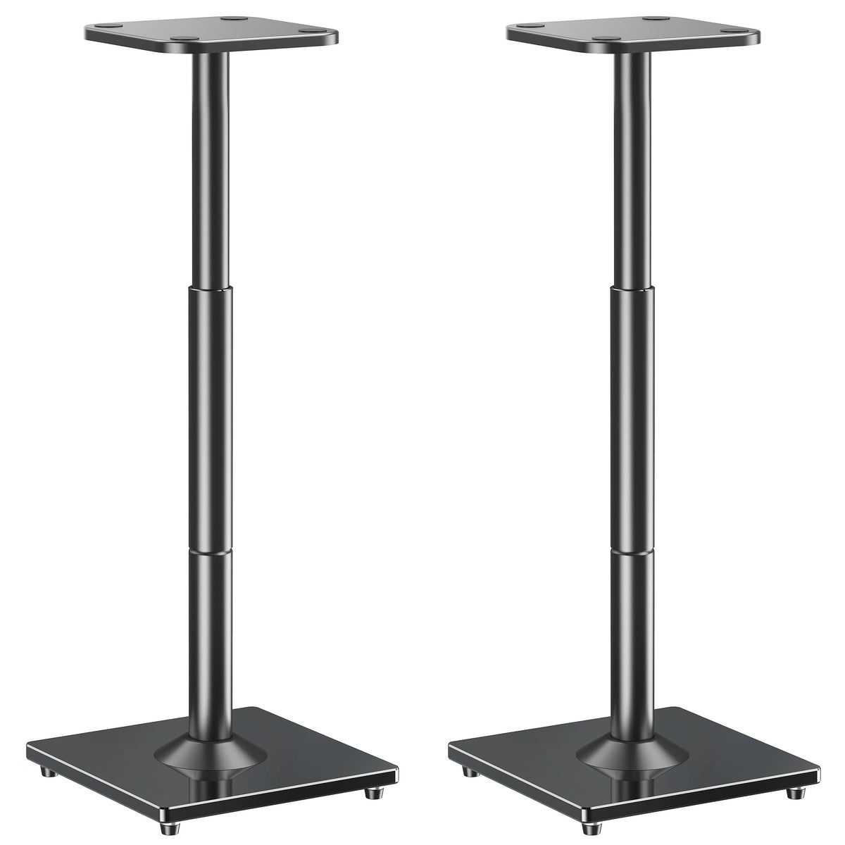 View Free Universal Speakers Stands Pair 28.3" to 37.4" Height Adjustable Audio Stand VF9132-L