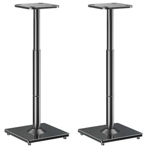 View Free Universal Speakers Stands Pair 28.3" to 37.4" Height Adjustable Audio Stand VF9132-L