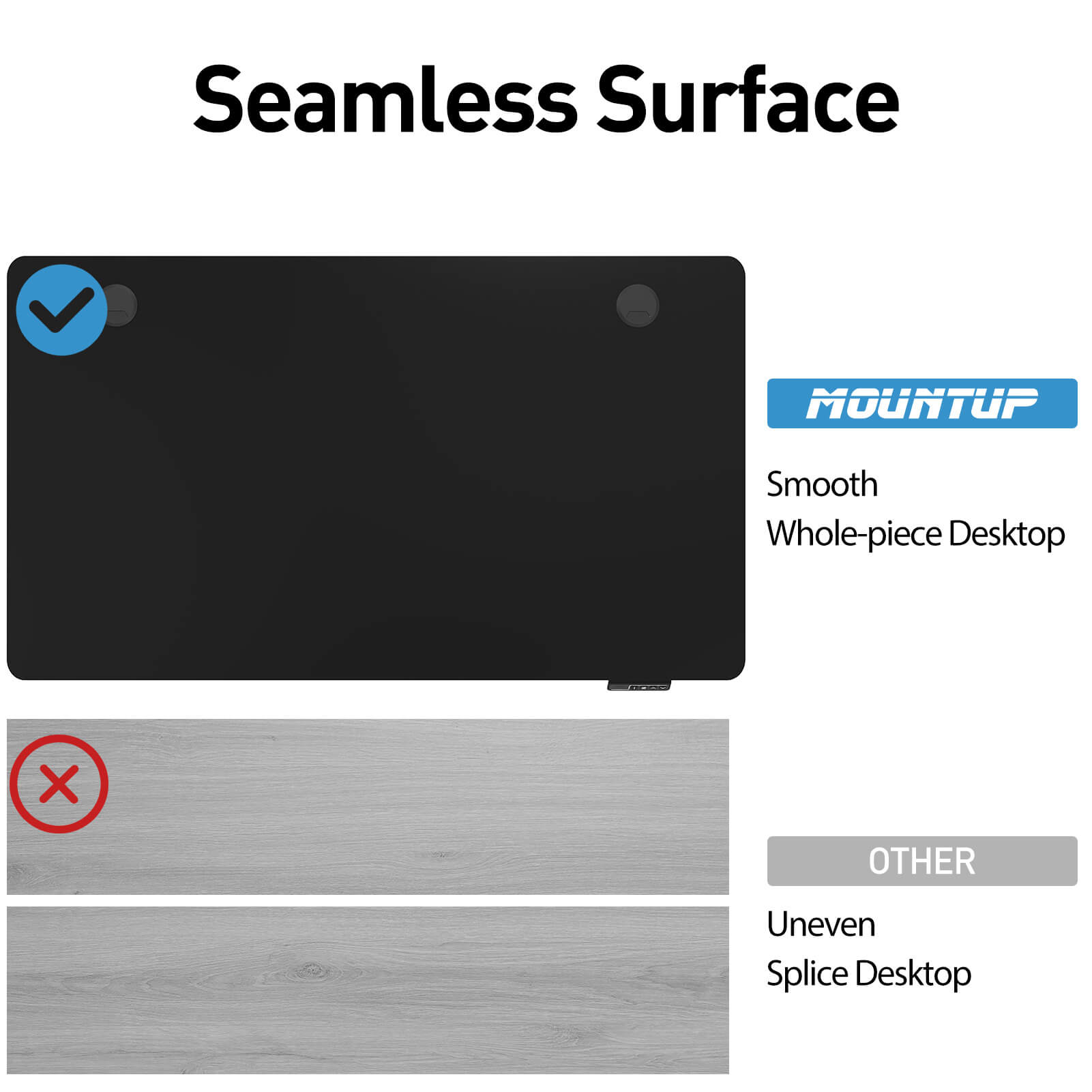 Height Adjustable Electric Standing Desk - Black