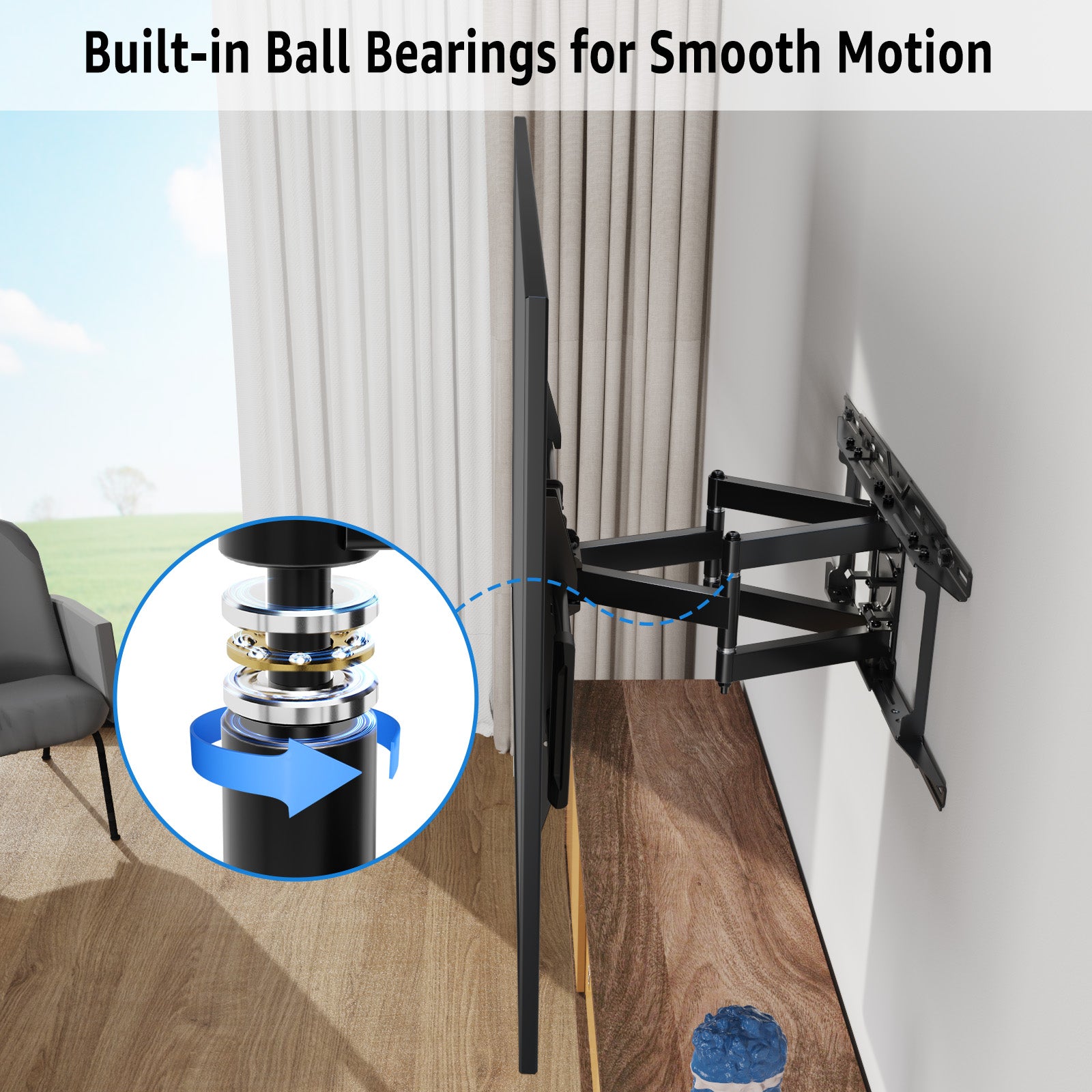 Full Motion TV Wall Mount for 37''-82" TVs MU0058-24K