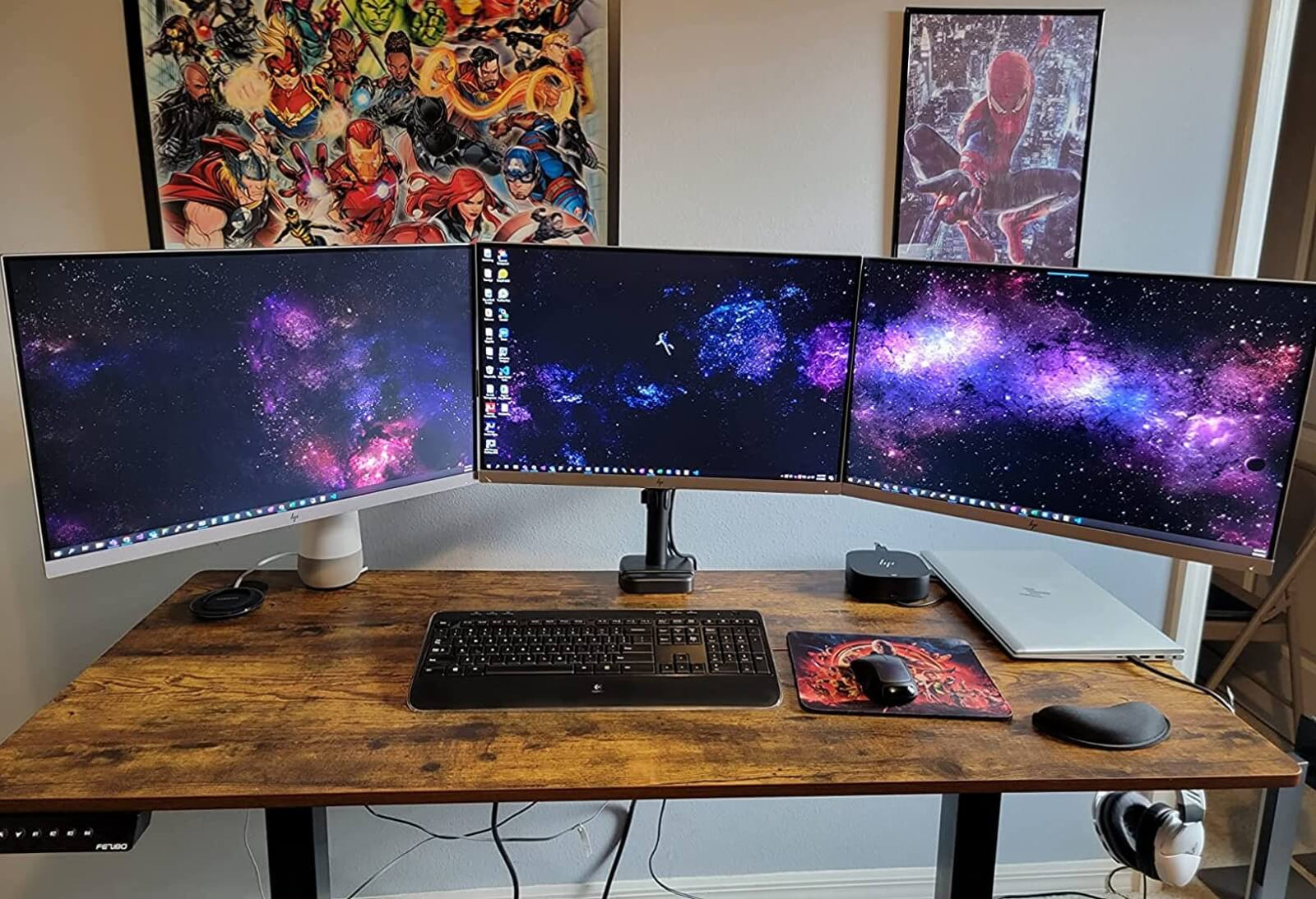 mountup monitor desk mount clean desk setup