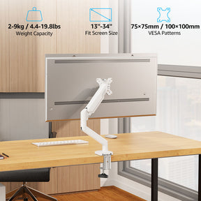 Freelift Single Monitor Desk Mount for 13''-34'' Monitors MUA8013W