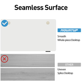 Height Adjustable Electric Standing Desk - White