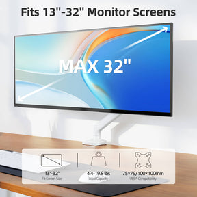 Freelift Single Monitor Desk Mount for 13''-32'' Monitors MU8013W