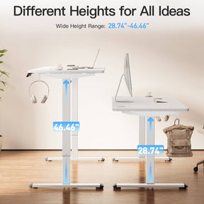 MOUNTUP 55 x 24 Inches Electric Height Adjustable Standing Desk UP512-W4