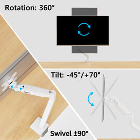 Freelift Single Monitor Desk Mount for 13''-34'' Monitors MUA8013W