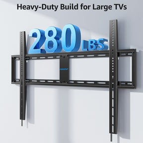 MOUNTUP Fixed TV Wall Mount for Most 42-120" TVs, Heavy Duty Wall Mount TV Bracket with Level Design, Low Profile Space Saving for LED OLED QLED, Max VESA 1000x700mm up to 280 LBS MU0094