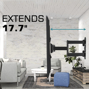 tv wall mount extends 17.7“