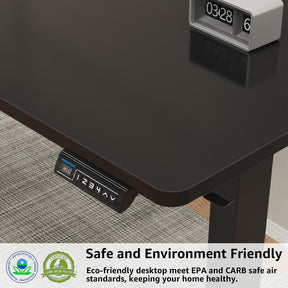Electric Height Adjustable Standing Desk - Black