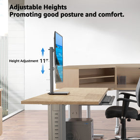 Vertical Dual Monitor Stand for 13"-42'' Monitors MU1005