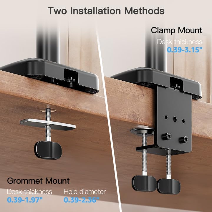 Single Monitor Desk Mount for 13''-32'' Monitors MU6021B