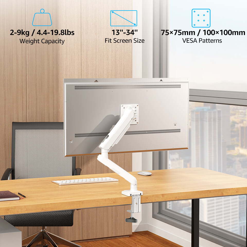 Freelift Pro Single Monitor Desk Mount for 13''-34'' Monitors MUA8011W