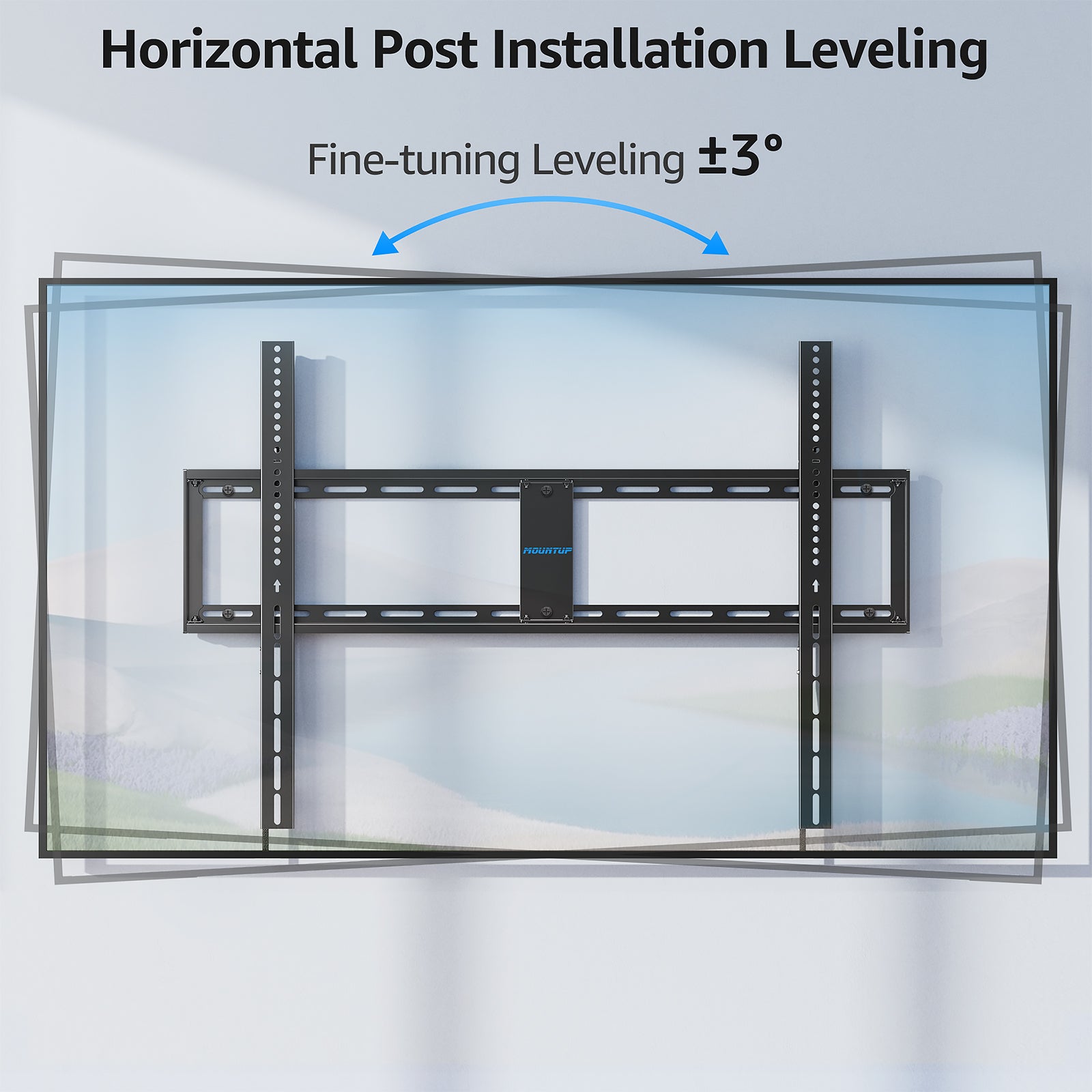 MOUNTUP Fixed TV Wall Mount for Most 42-120" TVs, Heavy Duty Wall Mount TV Bracket with Level Design, Low Profile Space Saving for LED OLED QLED, Max VESA 1000x700mm up to 280 LBS MU0094
