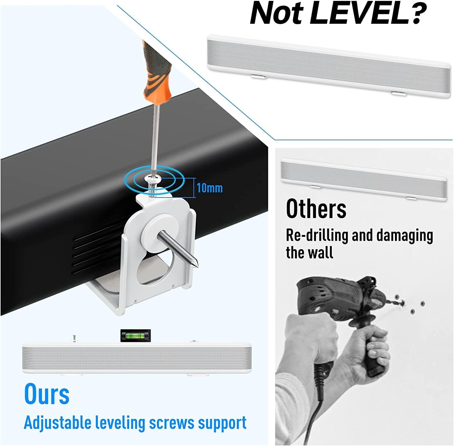 Universal Soundbar Wall Mount MU9101W-A