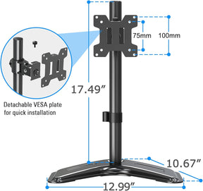 Single Monitor Desk Stand for 13''-32'' Monitors MU0023