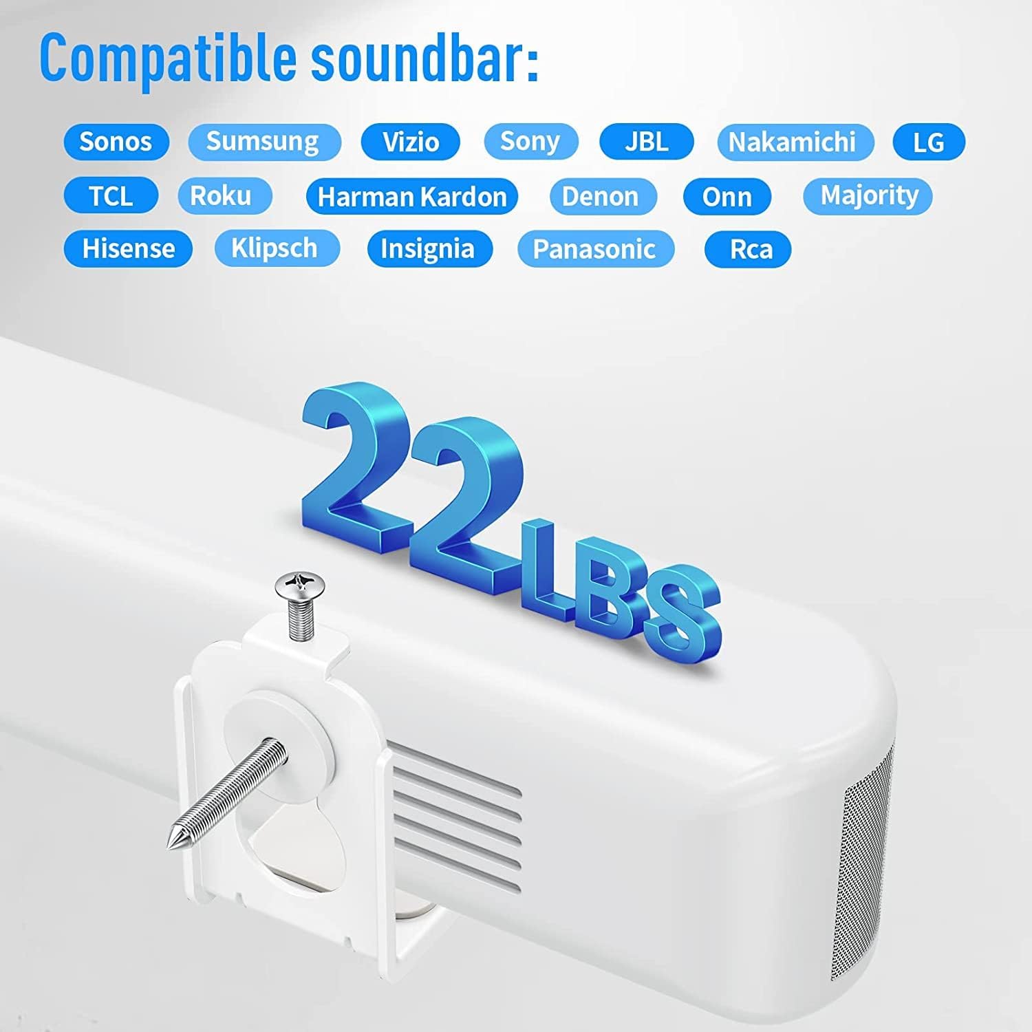 Universal Soundbar Wall Mount MU9101W-A