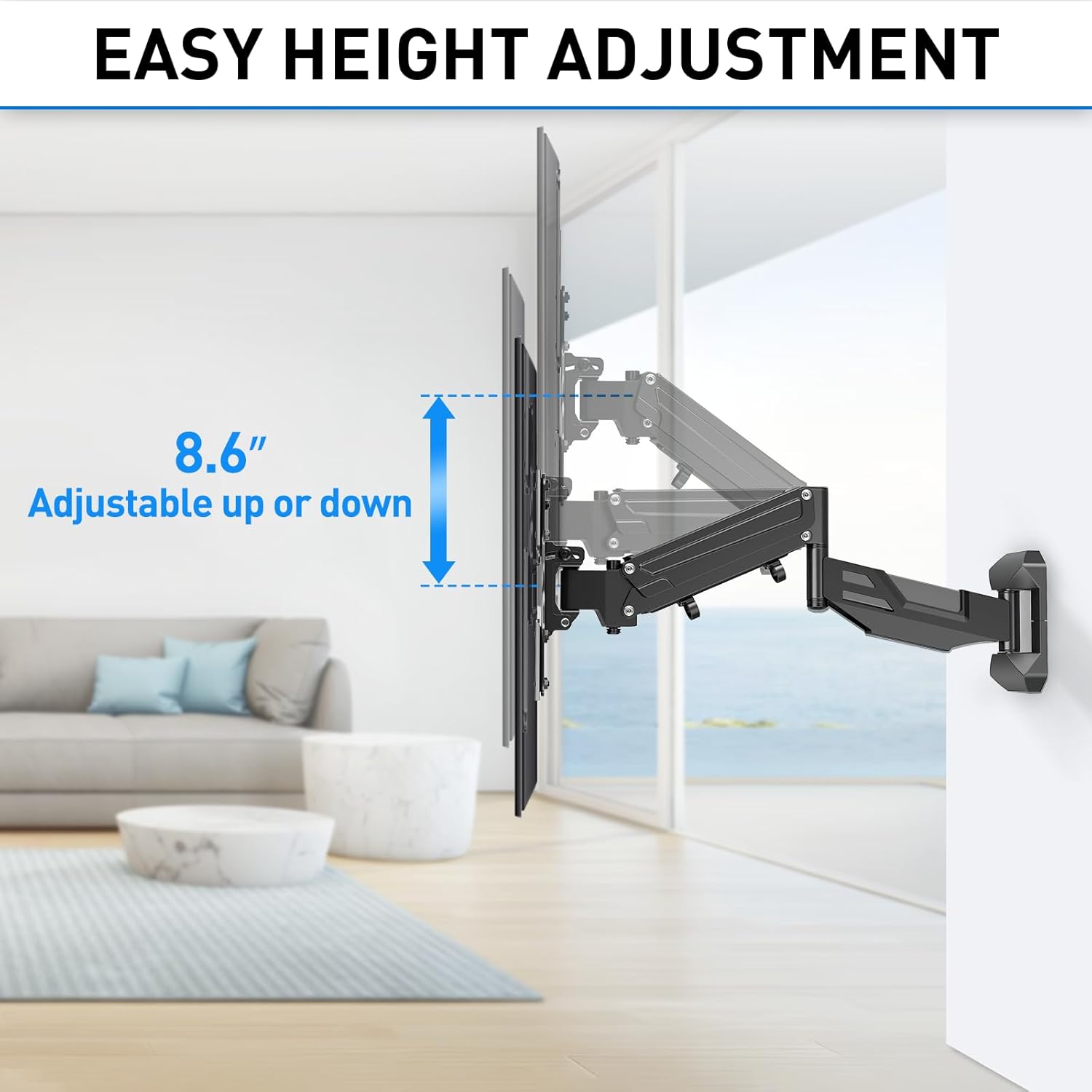 Full Motion Corner TV Wall Mount for 26''-55'' TVs MU0037-B2