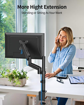 Single Monitor Desk Mount for 13''-35'' Monitors MU6005