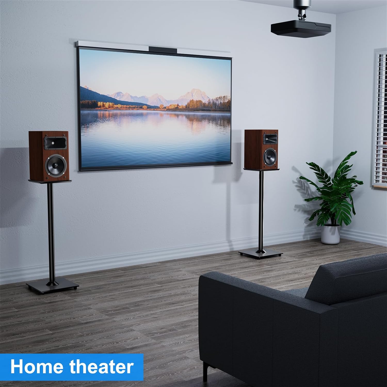 MOUNTUP Universal Speaker Stands Pair for Surround Sound MU9132