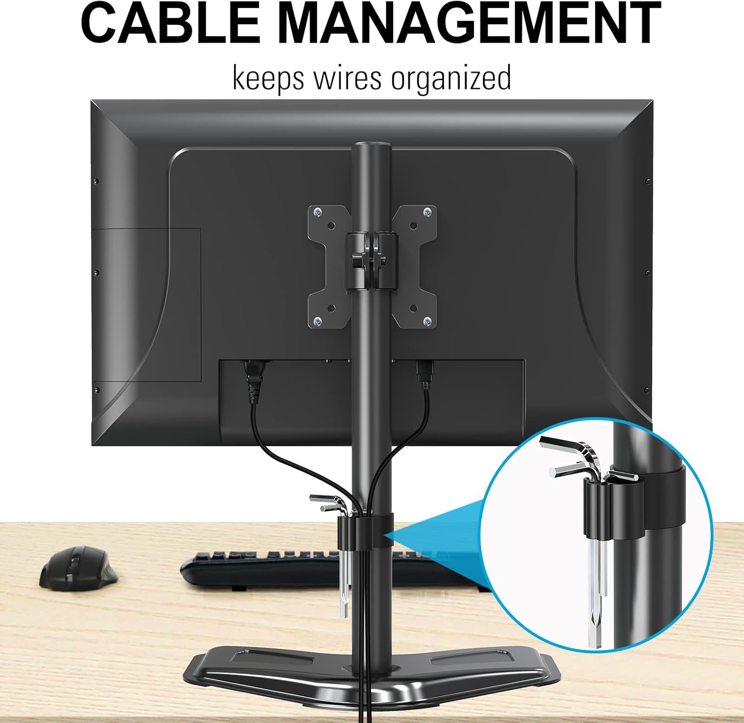 Single Monitor Desk Stand for 13''-32'' Monitors MU0023