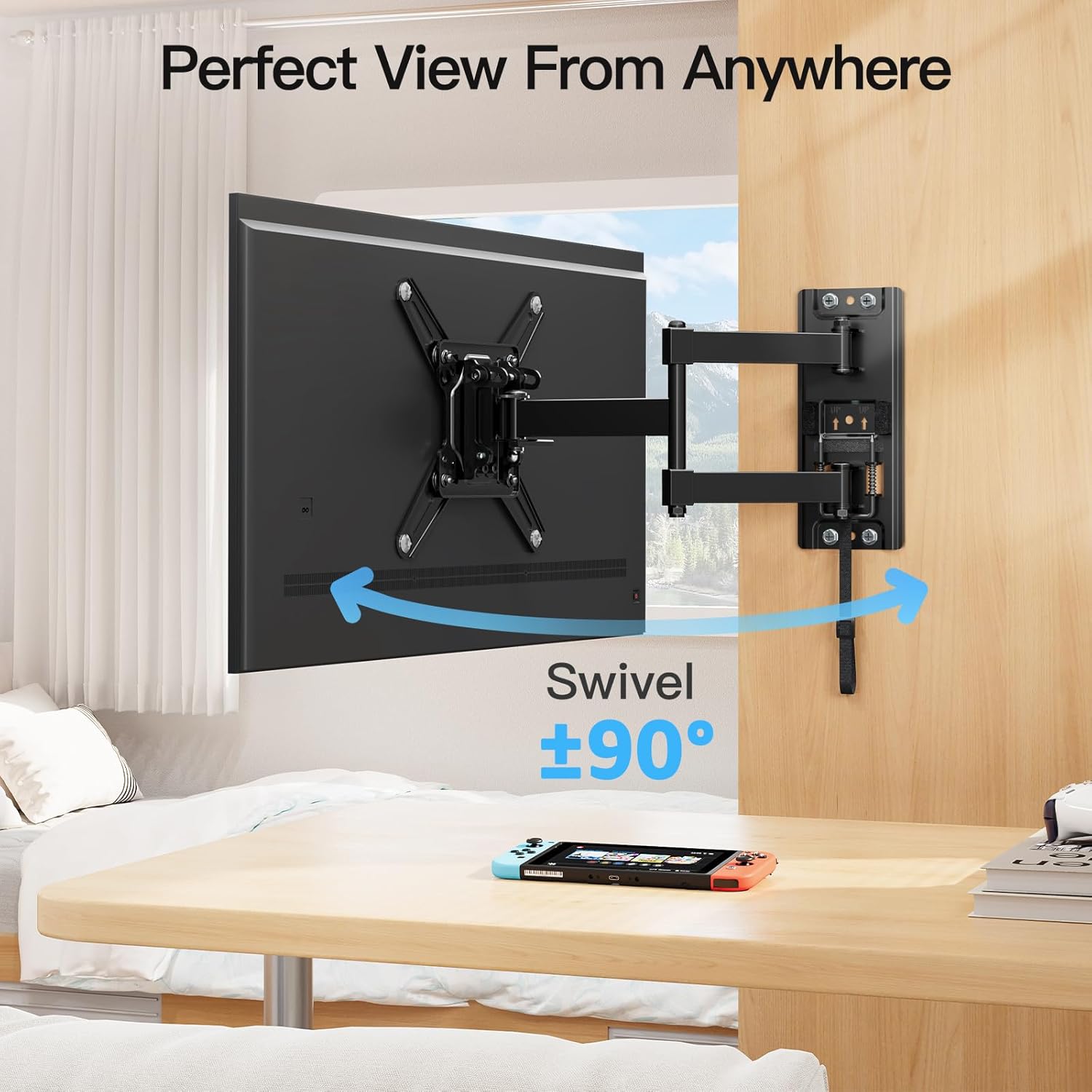 Full Motion Lockable RV TV Mount for 13''-43'' TVs MU2101