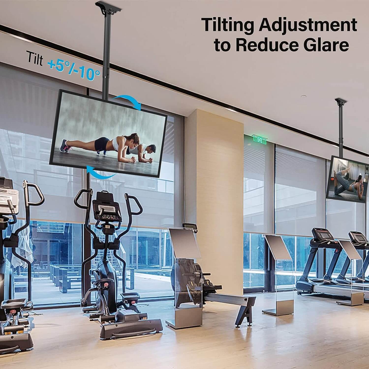 tilting ceiling tv mount