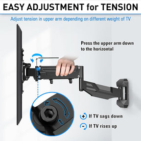 Full Motion Corner TV Wall Mount for 26''-55'' TVs MU0037-B2