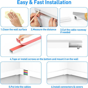 MOUNTUP Cord Hider Cable Management Kit MU9007