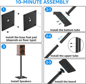 MOUNTUP Universal Speaker Stands Pair for Surround Sound MU9132