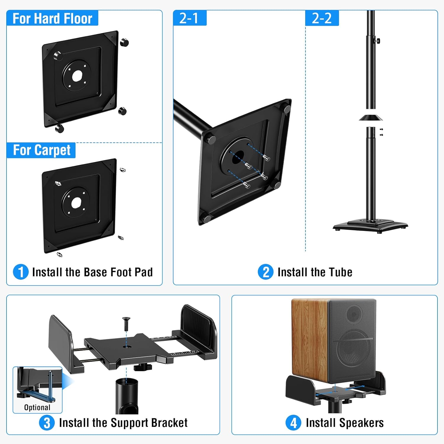 MOUNTUP Universal Speakers Stands MU9138