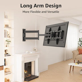 Full Motion Long Arm Corner TV Wall Mount For 32"-75" TVs MU0076
