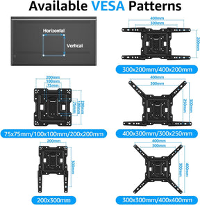MOUNTUP Ultra Slim Full Motion TV Wall Mount for 26" -75" TVs MU0062