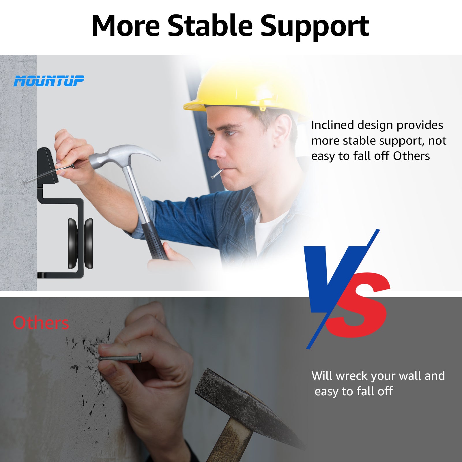 MOUNTUP Studless TV Wall Mount For 19″–55" TVs MU0060