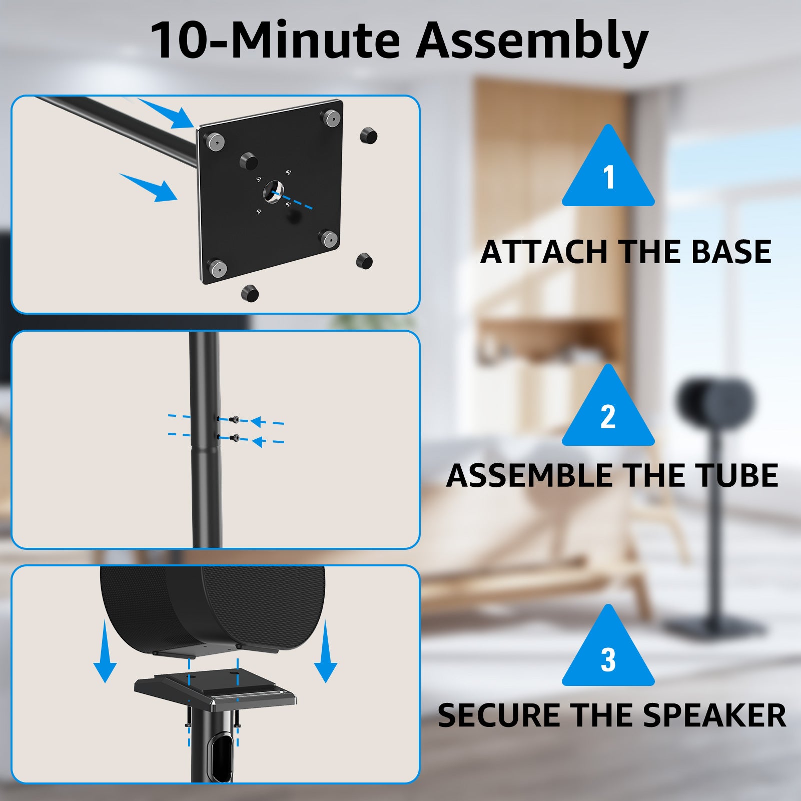 MOUNTUP Universal Wireless Speaker Stand MU9136