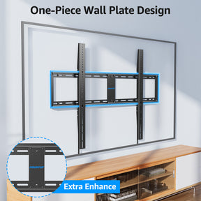 MOUNTUP Fixed TV Wall Mount for Most 42-120" TVs, Heavy Duty Wall Mount TV Bracket with Level Design, Low Profile Space Saving for LED OLED QLED, Max VESA 1000x700mm up to 280 LBS MU0094