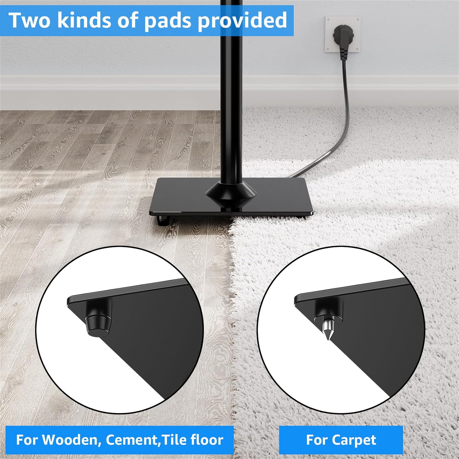 MOUNTUP Universal Speaker Stands Pair for Surround Sound MU9132