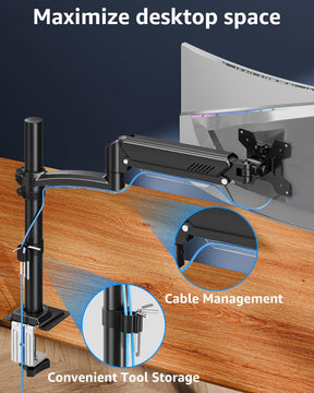 Freelift Single Monitor Desk Mount for 13''-32'' Monitors MU6015B