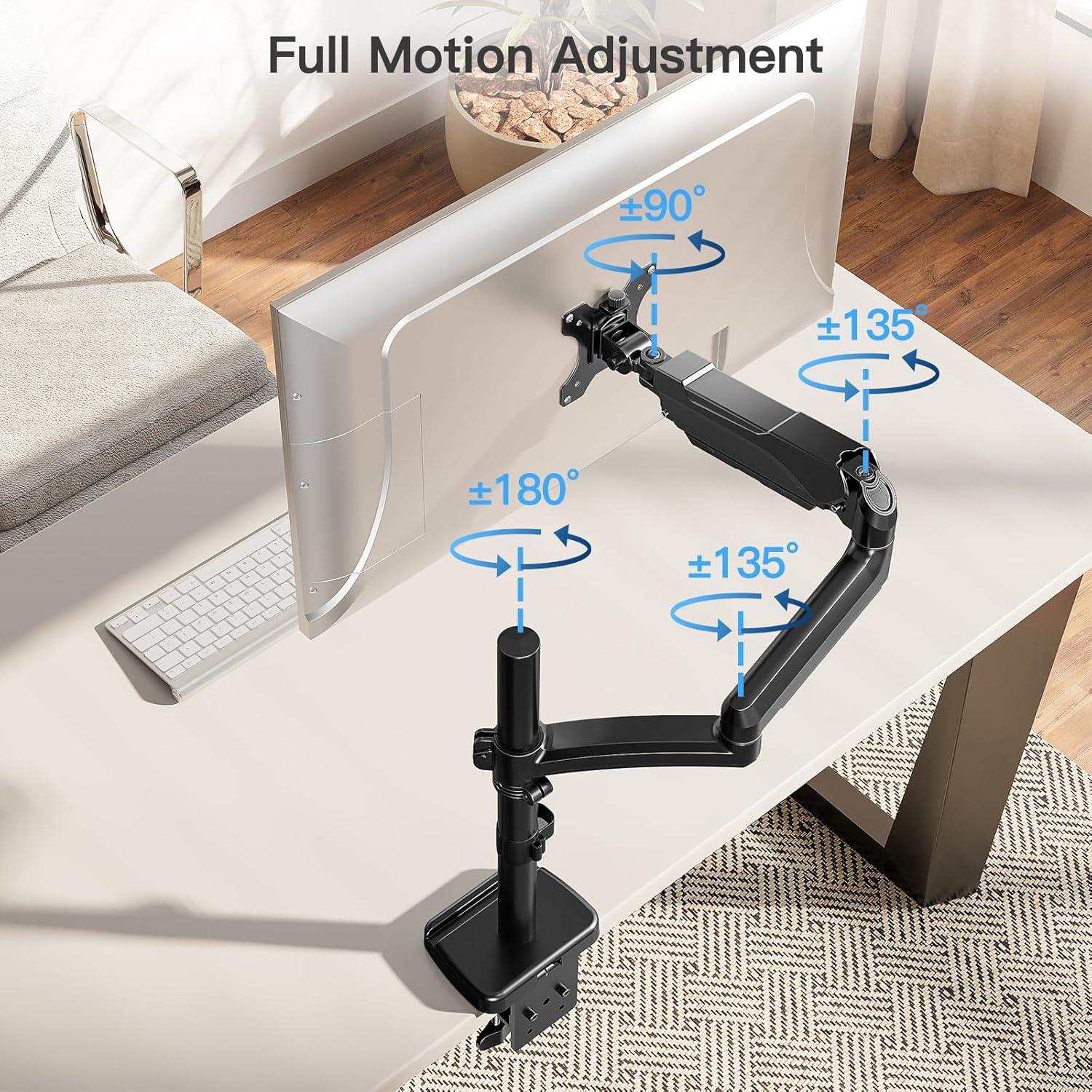 Single Monitor Desk Mount for 13''-32'' Monitors MU6021B