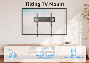Tilting TV Wall Mount for 32''-70‘’ TVs MUT0073A-LT
