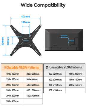 MOUNTUP Outdoor Ceiling TV Mount for 26"-65" TVs, Waterproof & Rustproof Outside Ceiling Mount with Stainless Steel Hardware, Heavy Duty 99lbs Full Motion Bracket for Patio/Gazebo, Max VESA 400x400m