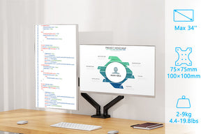 Soporte de escritorio para monitor doble para monitores de máximo 32'' MP0005