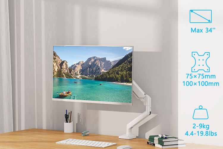 Freelift Single Monitor Desk Mount for 13''-34'' Monitors MUA8013W