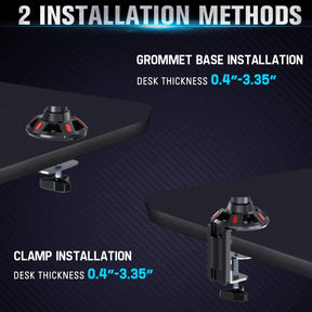 Single Monitor Desk Mount for 17''-32'' Monitors for Gaming